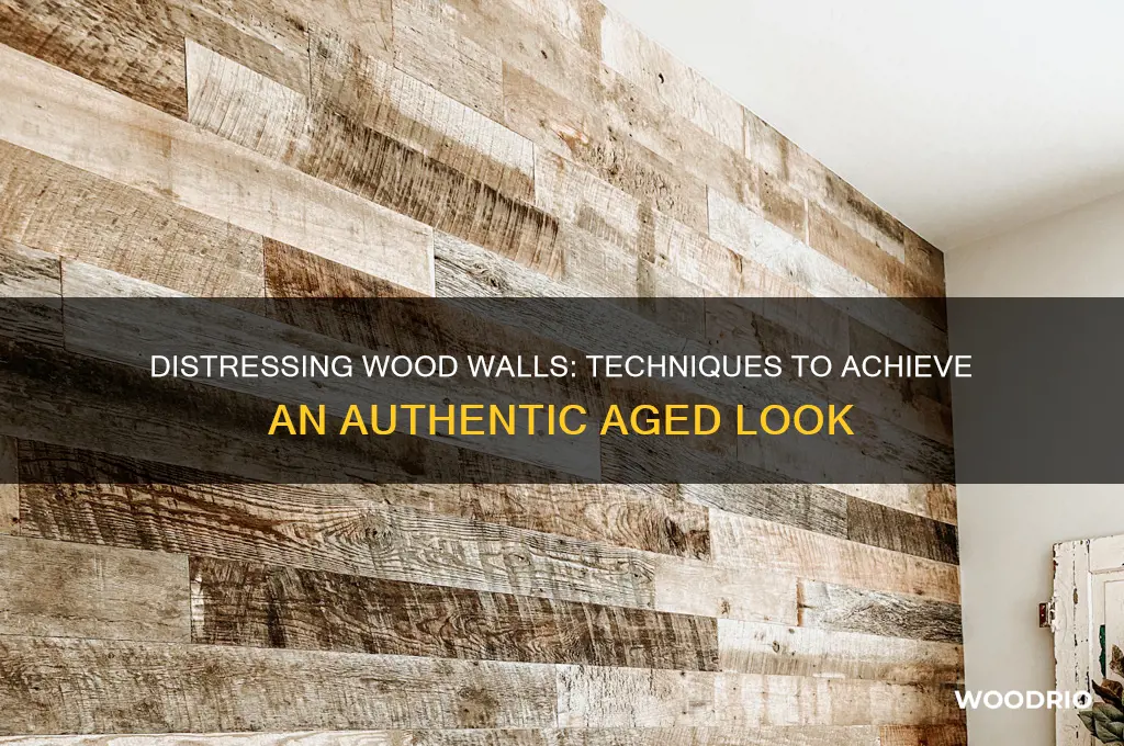 how to make a wood wall look old