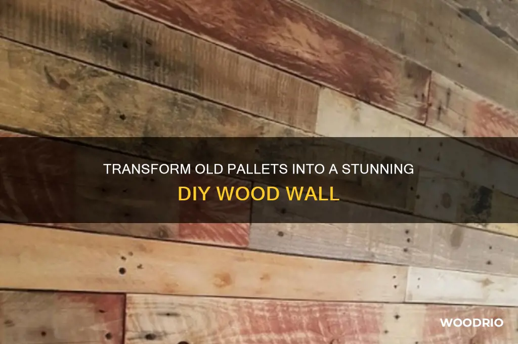 how to make a wood wall with old pallets