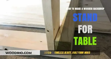 DIY Wooden Backdrop Stand: Easy Table Setup Guide