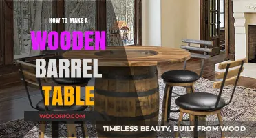 Crafting a Rustic Wooden Barrel Table: DIY Guide for Beginners