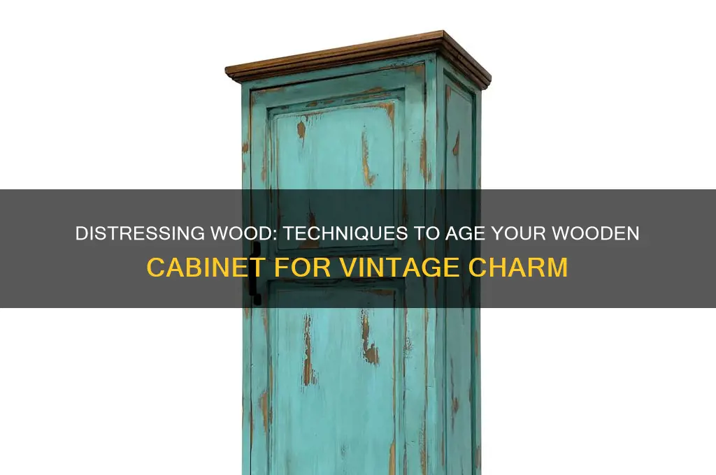 how to make a wooden cabinet look old