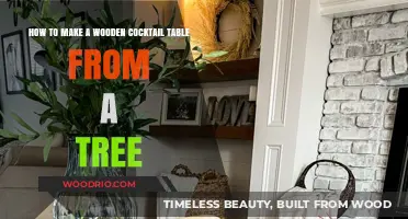 Crafting a Rustic Wooden Cocktail Table from a Tree: DIY Guide