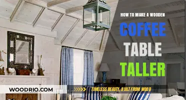 Elevate Your Wooden Coffee Table: Simple DIY Height Adjustment Tips