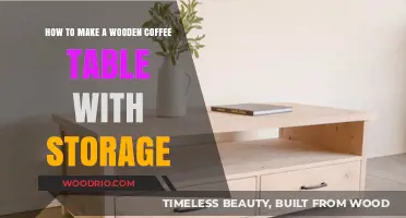 Crafting a Wooden Coffee Table with Hidden Storage: DIY Guide