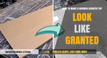 Transform Your Wooden Countertop: A Guide to Achieving a Stunning Granite-Like Finish