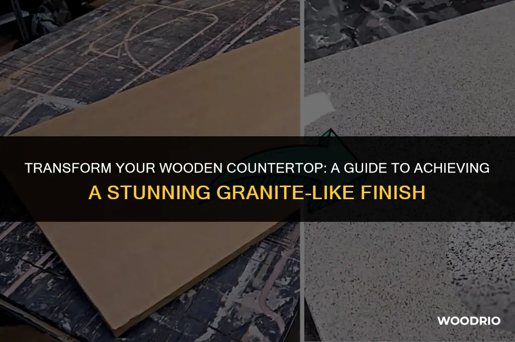 how to make a wooden counter top look like granted