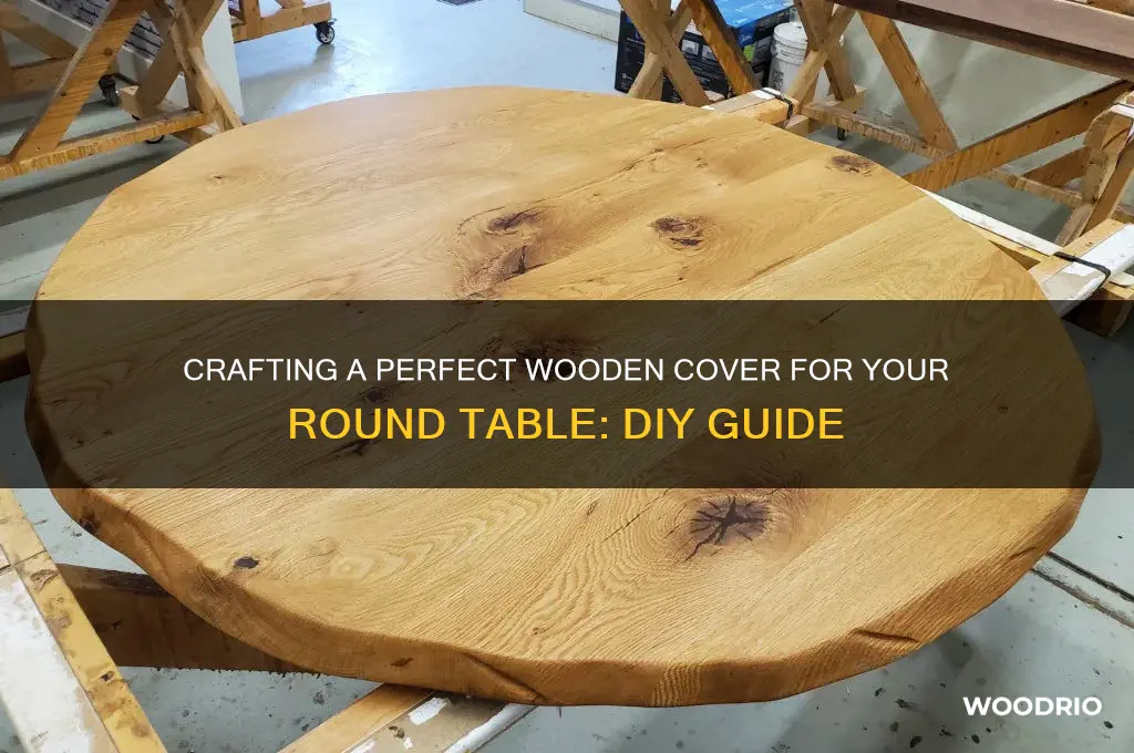 how to make a wooden cover for round table