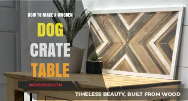 DIY Wooden Dog Crate Table: Stylish, Functional, and Pet-Friendly Project