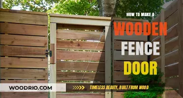 Crafting a Charming Wooden Fence Door: A Step-by-Step Guide