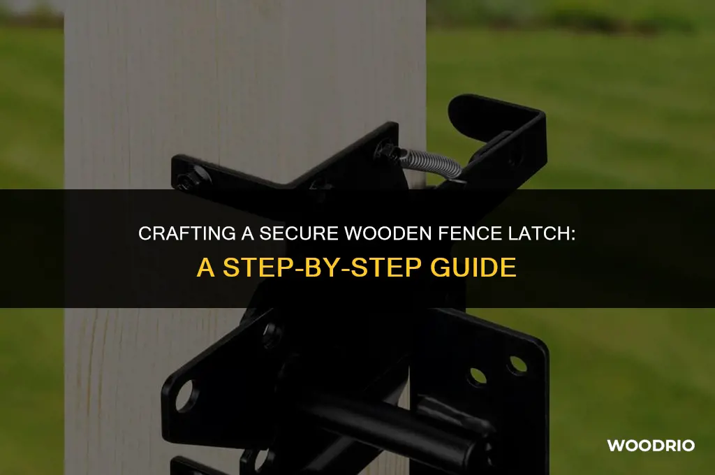 how to make a wooden fence latch