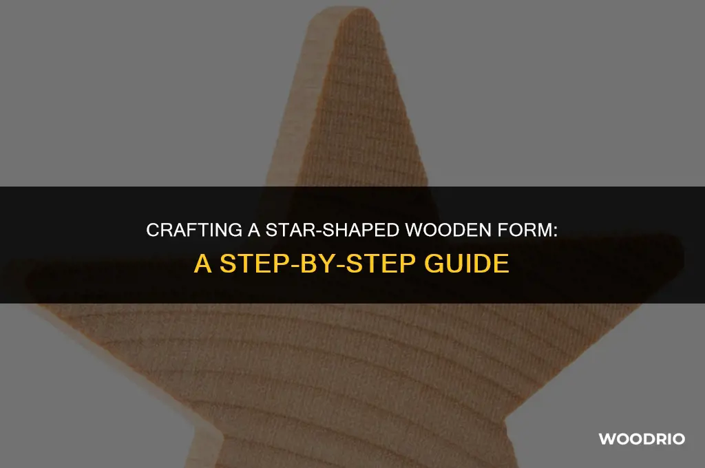 how to make a wooden form shaped like a star