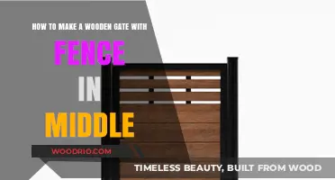 Crafting a Stunning Wooden Gate with a Mid-Fence Panel