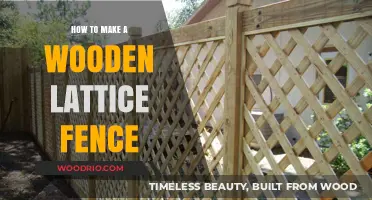 Crafting Privacy: A Guide to Building Your Wooden Lattice Fence