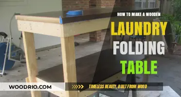 DIY Wooden Laundry Folding Table: Easy Build for Organized Spaces