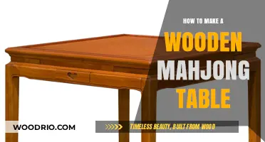 Crafting Your Perfect Wooden Mahjong Table: A DIY Guide