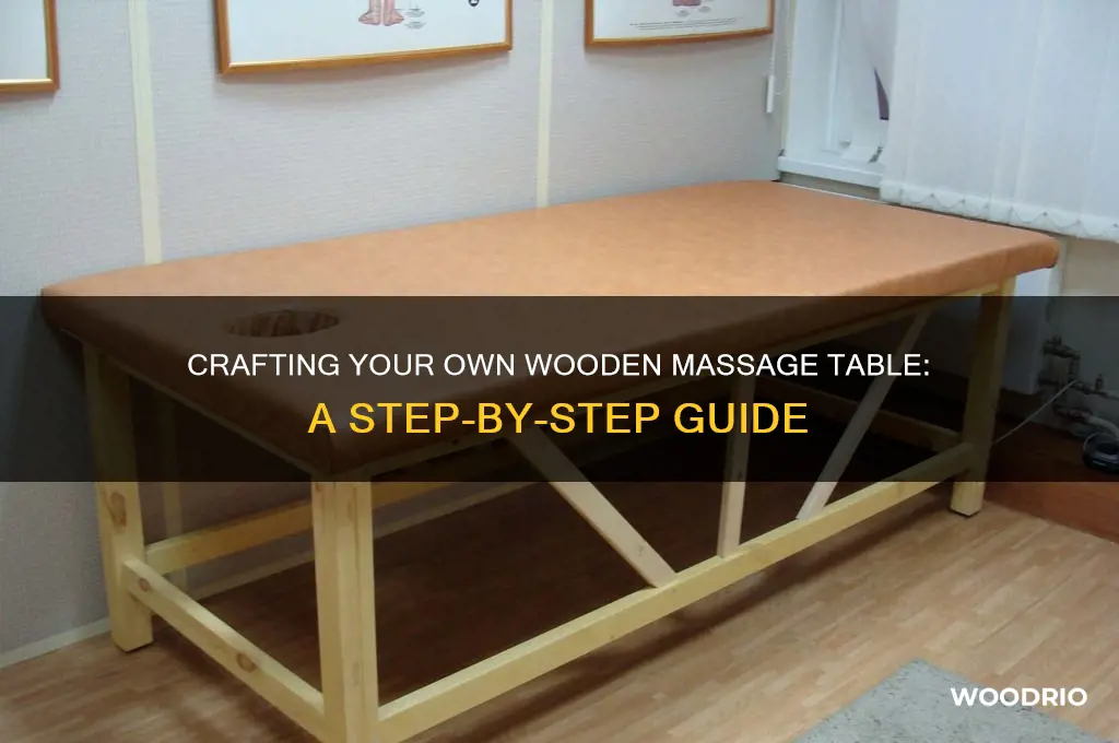 how to make a wooden massage table