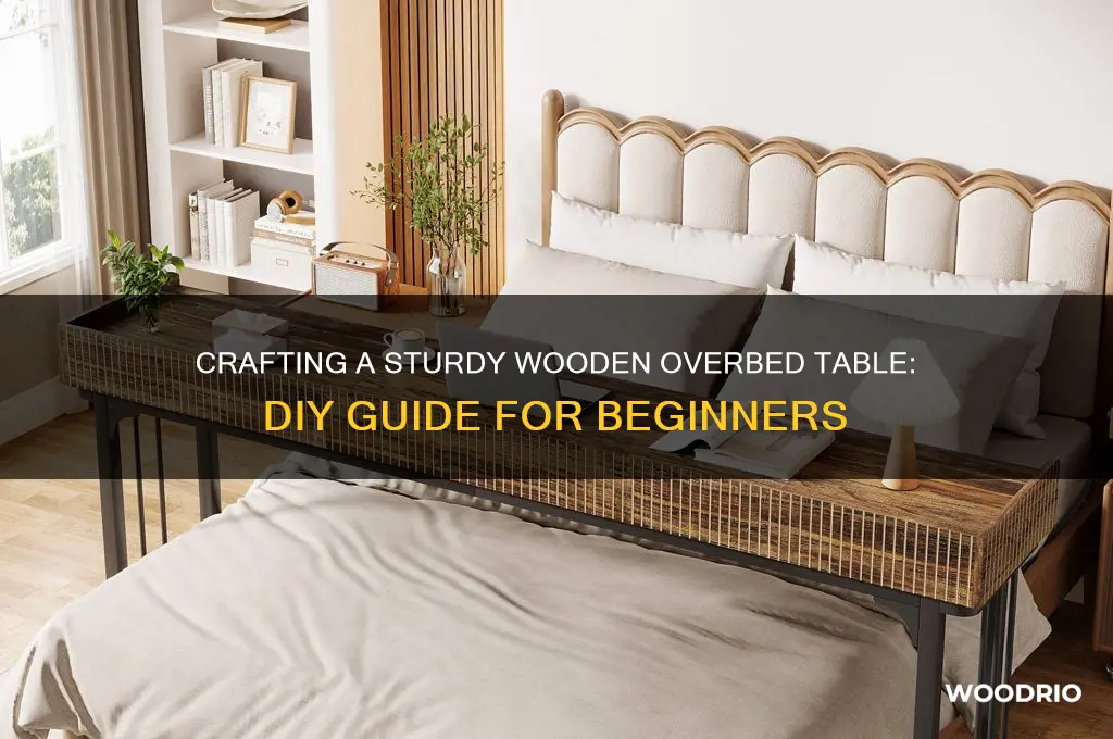 how to make a wooden overbed table