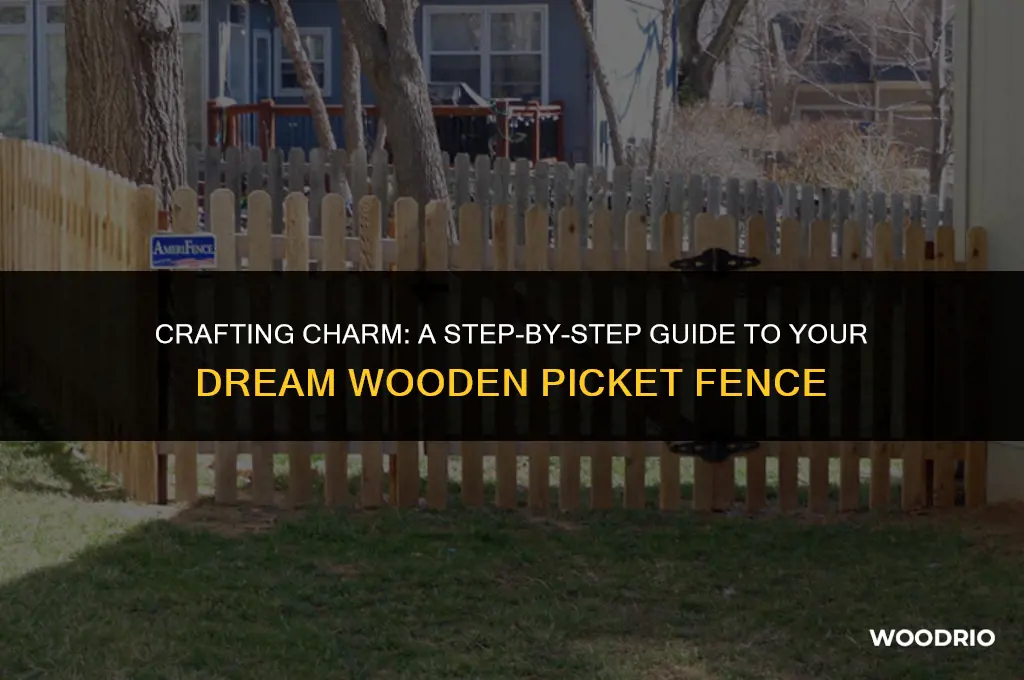 how to make a wooden picket fence