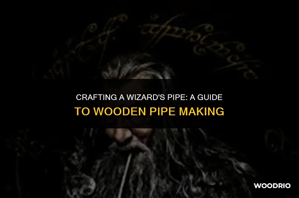 how to make a wooden pipe like gandalf