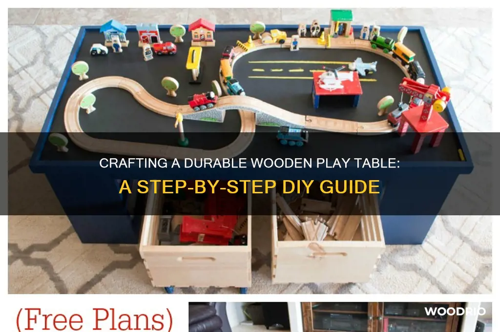 how to make a wooden play table