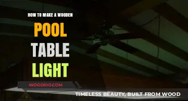 DIY Wooden Pool Table Light: Easy Crafting Guide