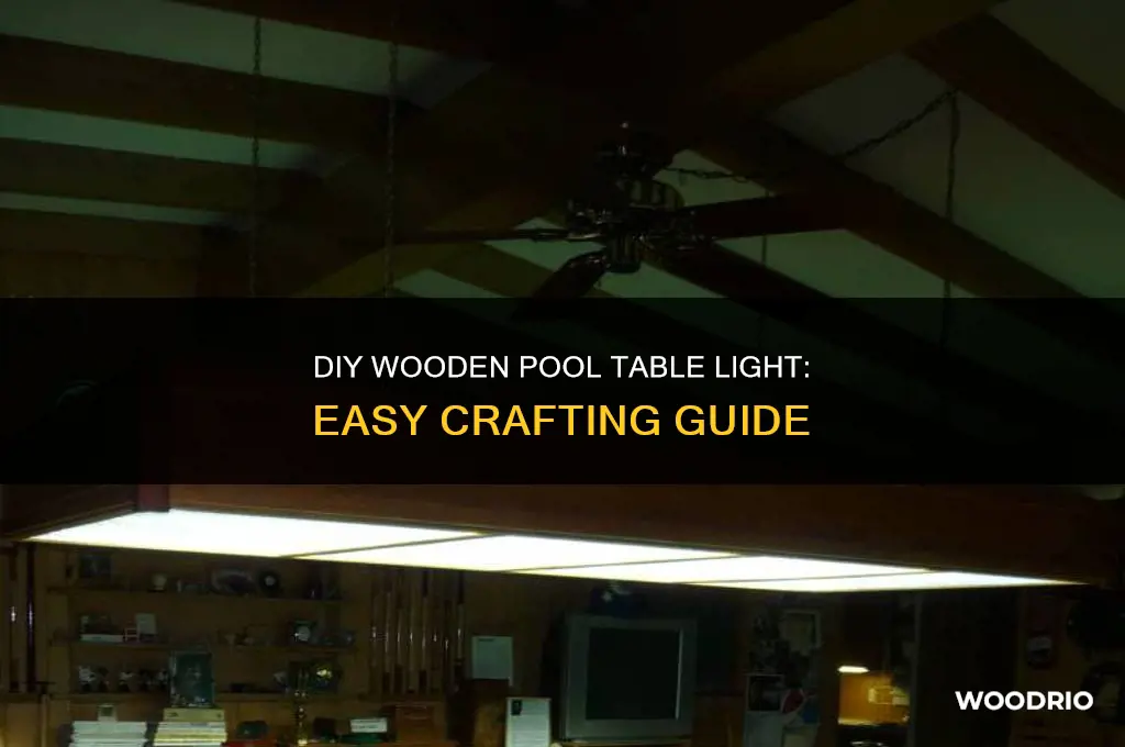 how to make a wooden pool table light