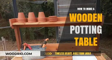 Craft Your Own Wooden Potting Table: A DIY Gardening Guide