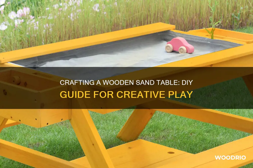 how to make a wooden sand table
