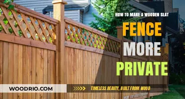 Enhancing Privacy: A Guide to Wooden Slat Fence Modifications