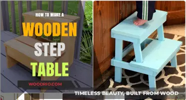 Crafting a Sturdy Wooden Step Table: DIY Guide for Beginners