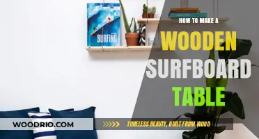 Crafting a Unique Wooden Surfboard Table: DIY Guide and Tips