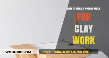 Crafting a Sturdy Wooden Table for Clay Work: A DIY Guide