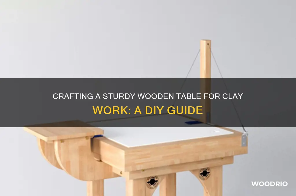 how to make a wooden table for clay work