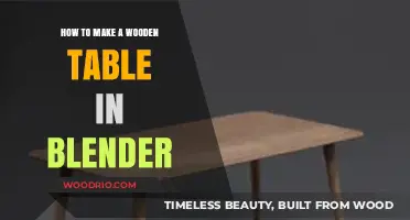 Crafting a Realistic Wooden Table in Blender: Step-by-Step Guide