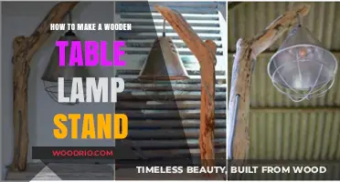 Crafting a Rustic Wooden Table Lamp Stand: DIY Guide