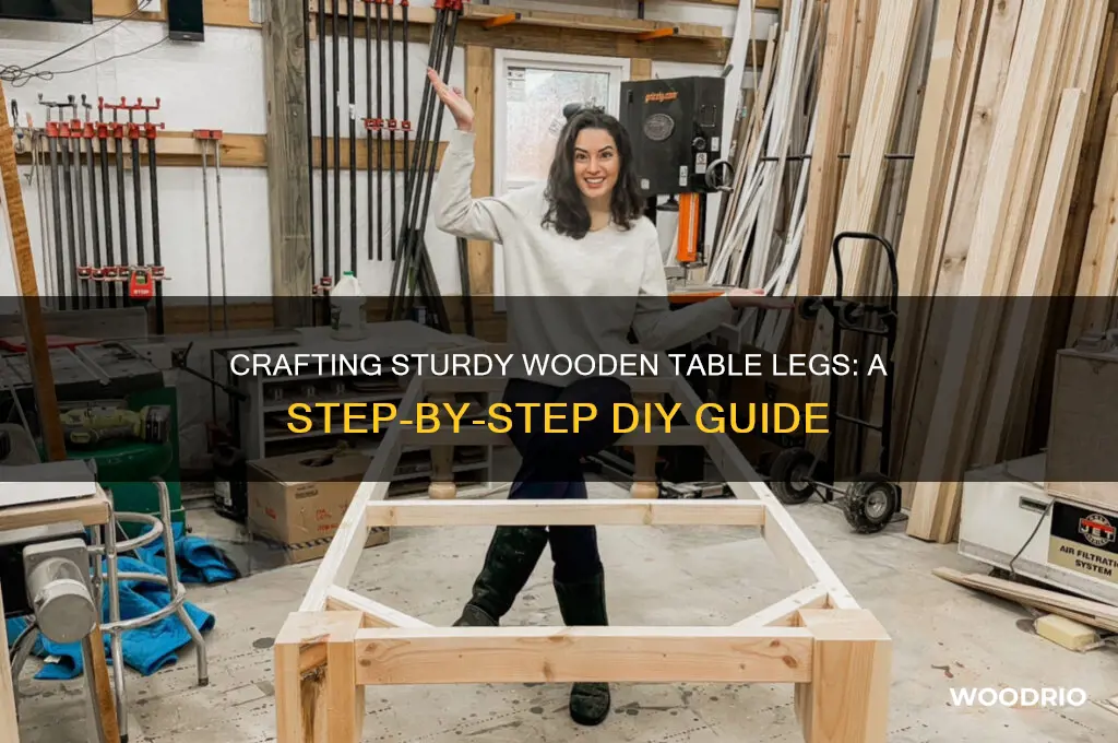 how to make a wooden table leg
