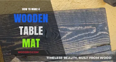 Crafting a Durable Wooden Table Mat: A Step-by-Step DIY Guide
