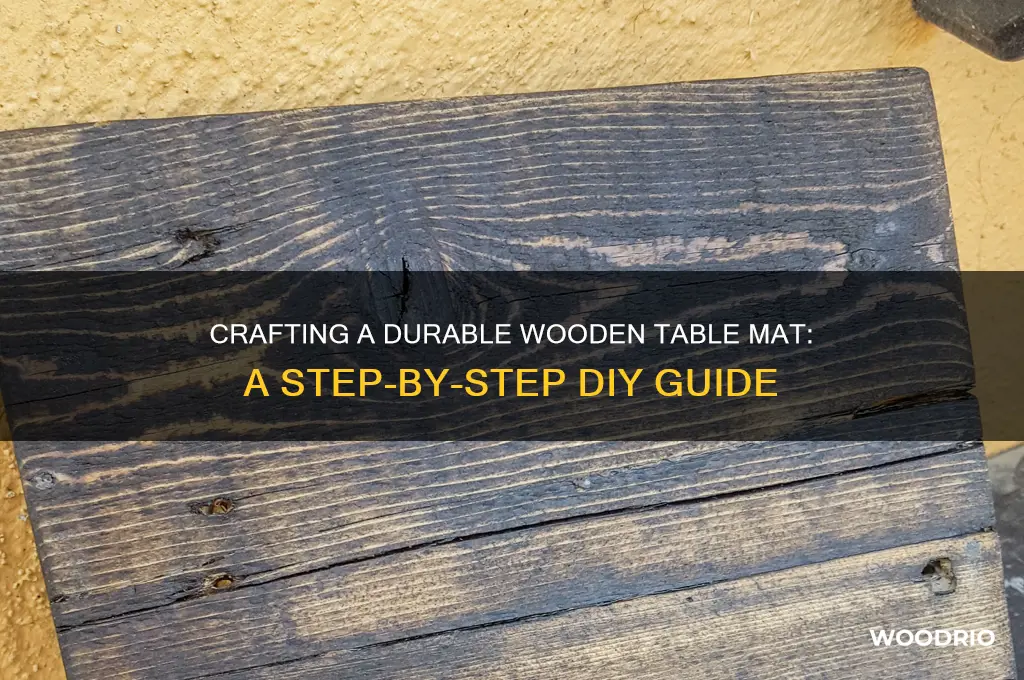 how to make a wooden table mat