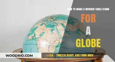 Crafting a Sturdy Wooden Table Stand for Your Globe