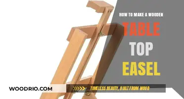 Crafting a Wooden Tabletop Easel: DIY Guide for Artists