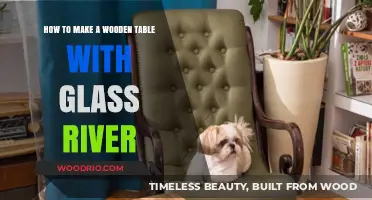 Crafting a Stunning Wooden Table with a Glass River Feature
