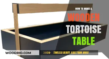 Crafting a Spacious Wooden Tortoise Table: DIY Guide for Beginners