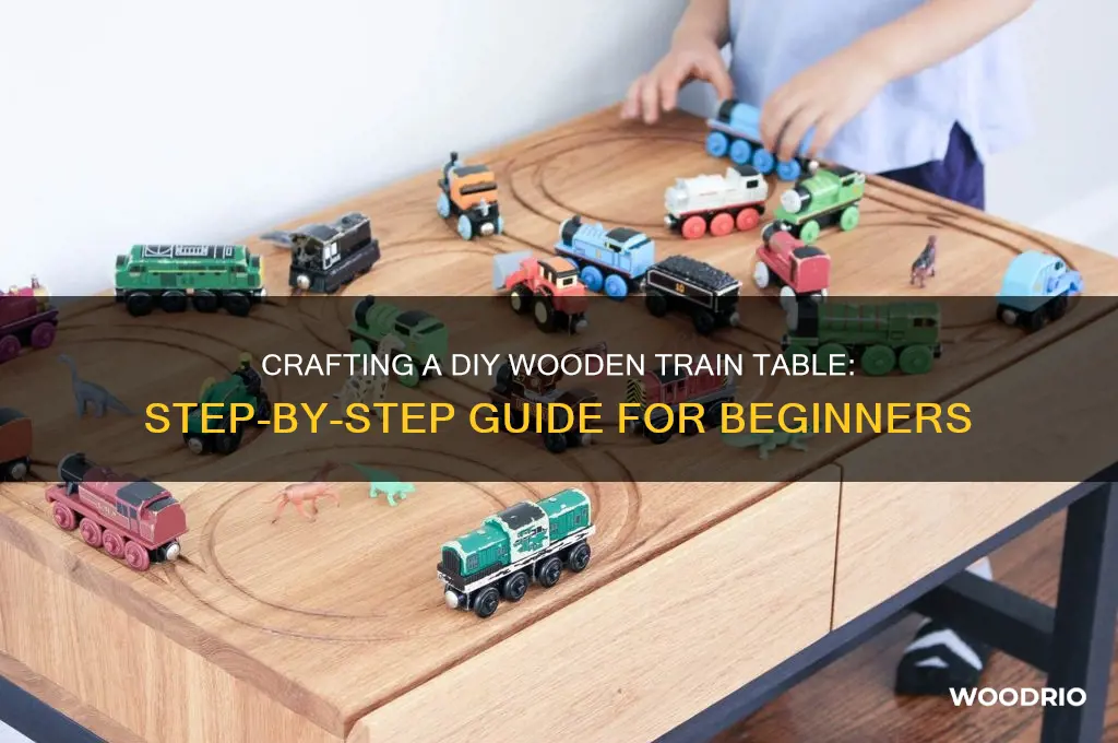 how to make a wooden train table