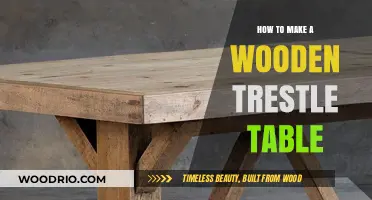 Crafting a Sturdy Wooden Trestle Table: A DIY Guide