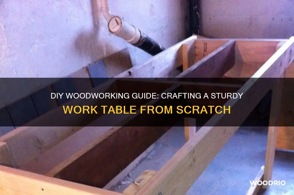 how to make a work table out of wood