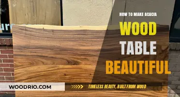 Enhance Your Acacia Wood Table: Simple Tips for Stunning Beauty