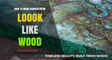 Mastering the Art of Acrylic Patina: A Wood-Like Finish Guide