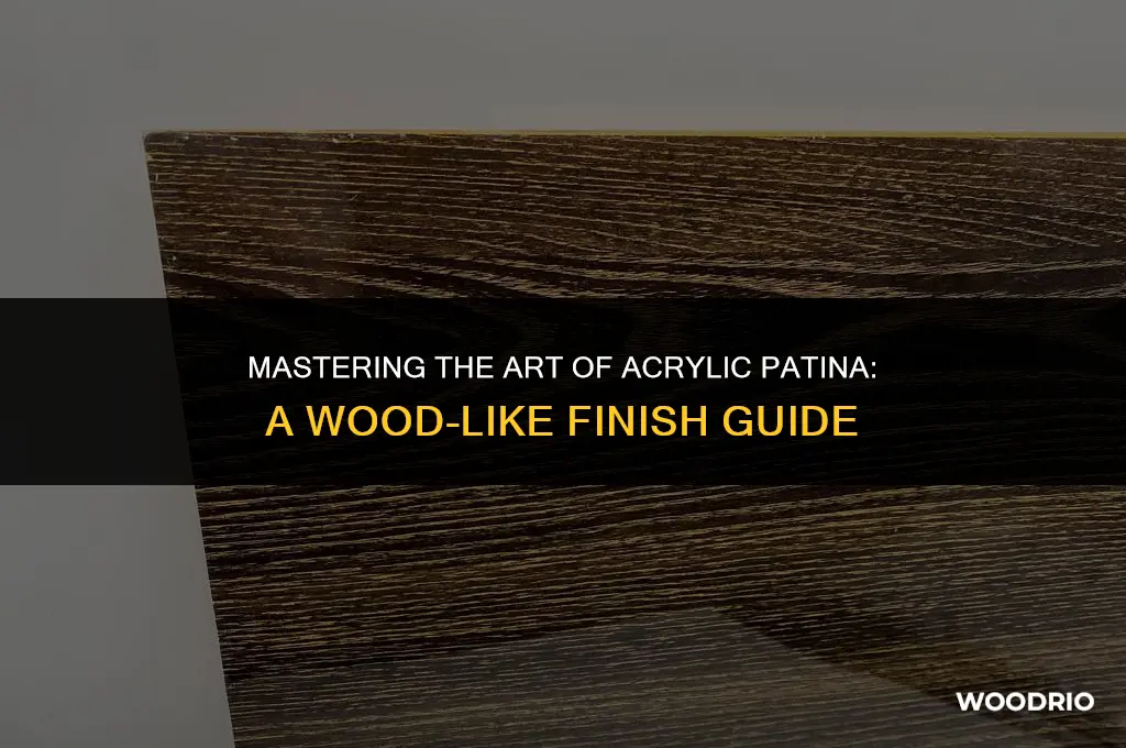 how to make acrylic patin loook like wood