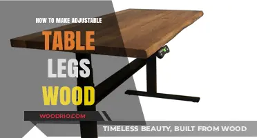 Crafting Adjustable Wooden Table Legs: A DIY Guide for Stability