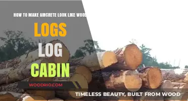 Crafting Aircrete to Mimic Wood Logs for a Rustic Log Cabin Aesthetic
